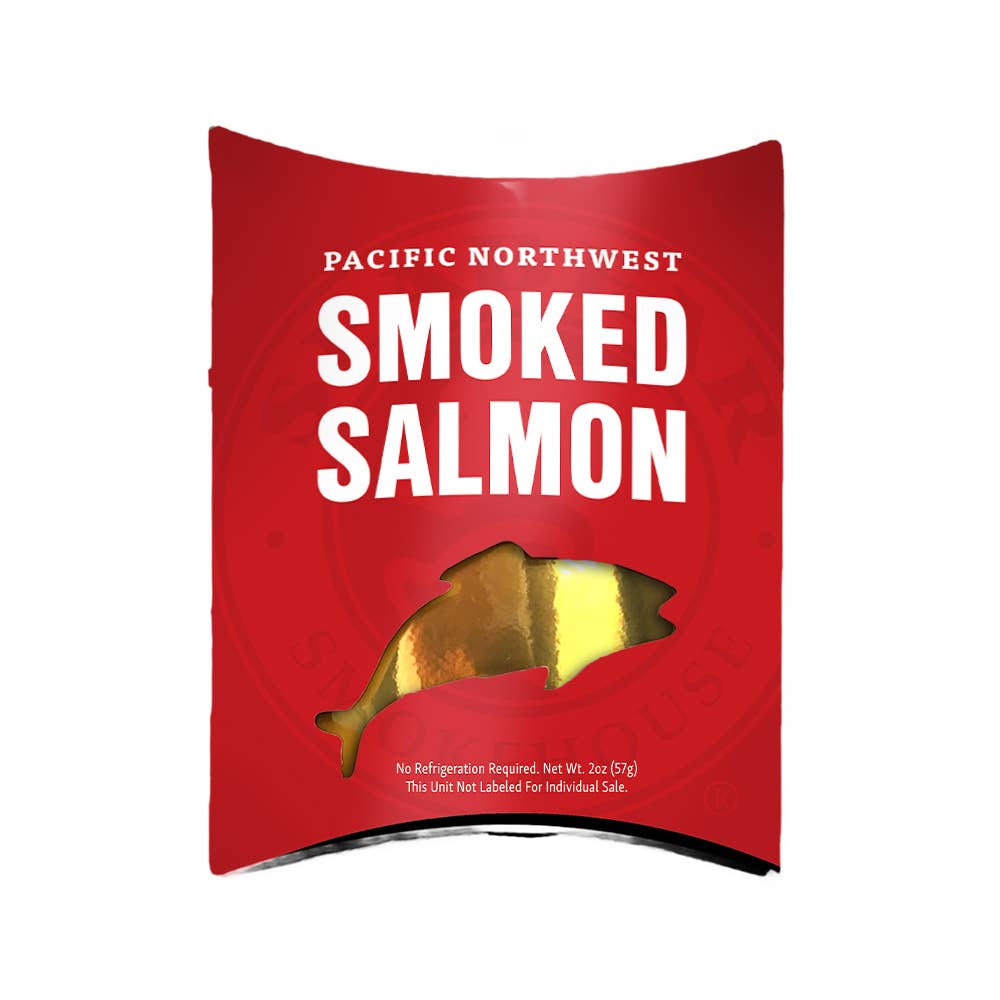 SeaBear Smokehouse - Red Smoked Sockeye Salmon Pillow Pack 2oz